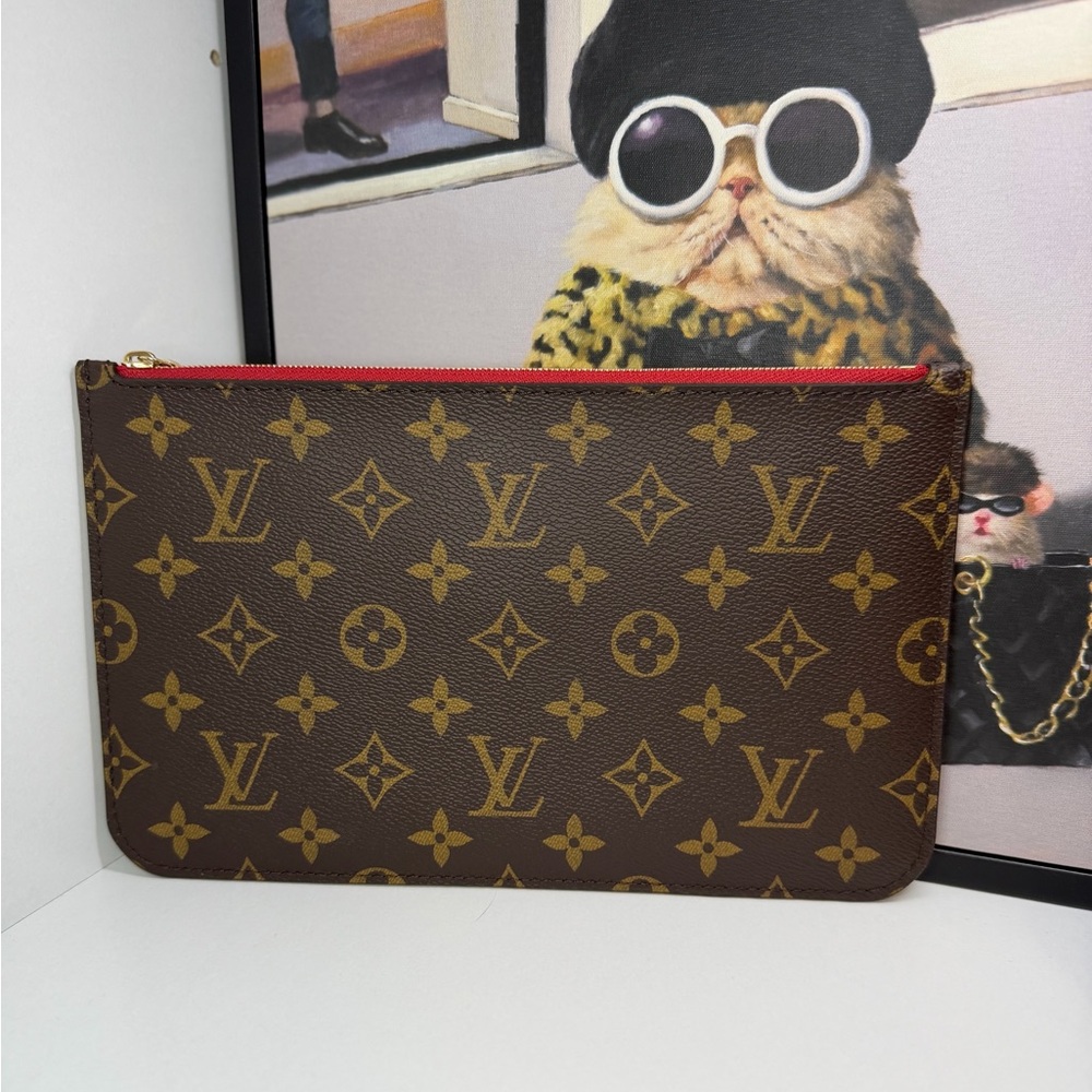 LV Monogram Neverfull Pouch